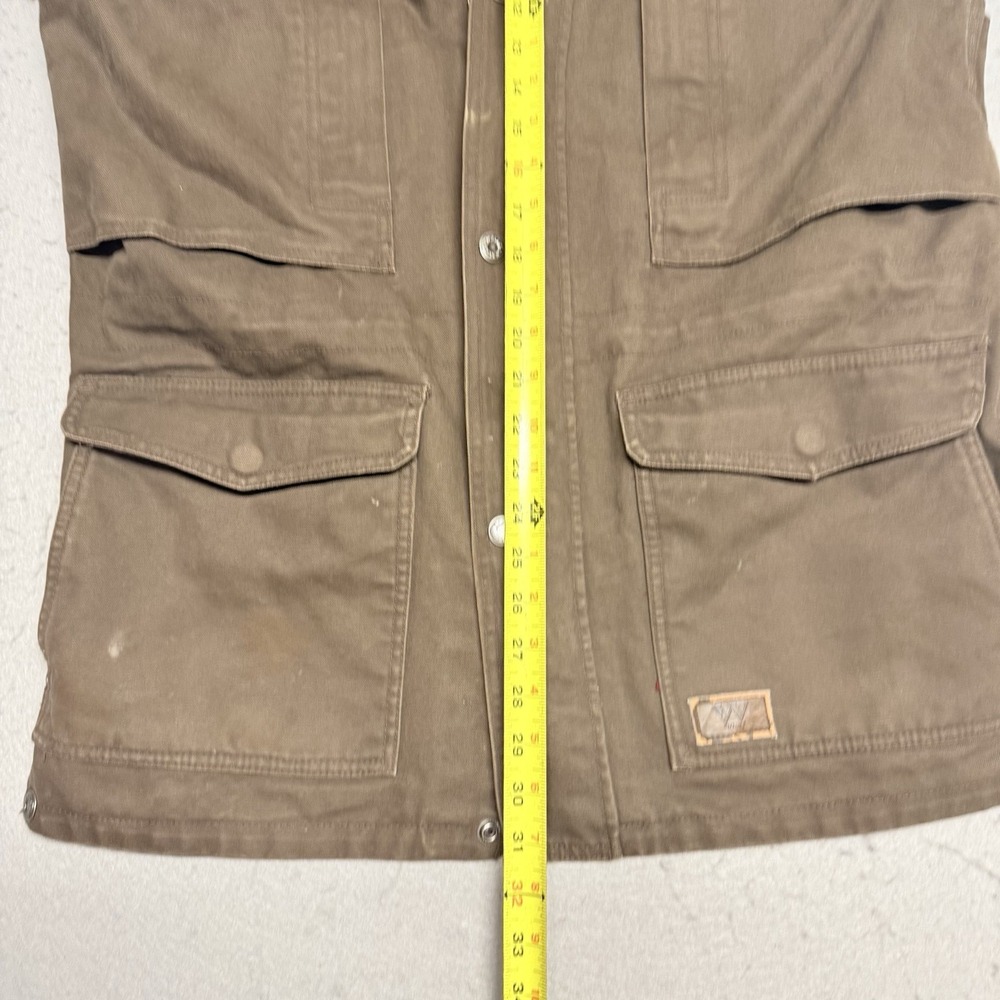 Vtg Walls Men's Medium Brown Field Barn Chore Coat Canvas Lined Corduroy Collar - Picture 10 of 15